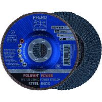 Круг шлифовальный веерный PFERD Z SG POWER STEELOX