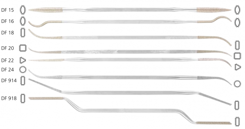 Напильник алмазный рифельный птичий язык PFERD DF15 фото 2