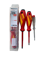 Набор диэлектрических отверток для автоматов WITTE MAXX VDE 3 пр. PZ/SL1+2